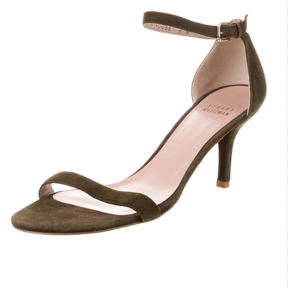 Stuart Weitzman Suede Sandal Size 6 - Picture 1 of 9